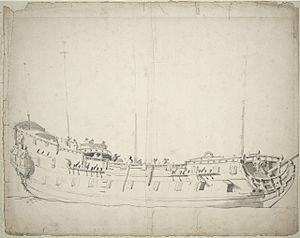 Portrait of the ‘Adventure’ a 40-gun fourth-rate built in 1646 and sold in 1688. RMG PY3900.jpg