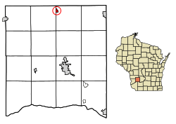 Location of Yuba in Richland County, Wisconsin.