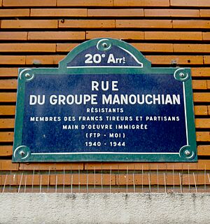 Rue du Groupe-Manouchian, Paris 20