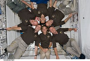 STS-124 crew in Kibo