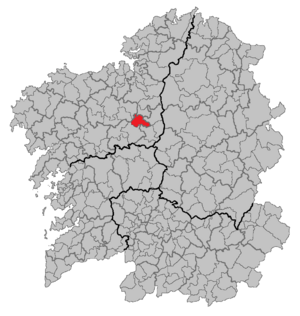 Location of Boimorto within Galicia