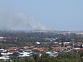 Smoke from bushfires in Perth's southern suburbs, seen from Manning Park lookout, November 2019 01