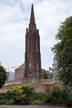 Spire of a former church beside Denburn Road, Aberdeen (geograph 4989541)