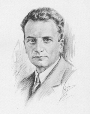 Theodor von Kármán sketch 1931