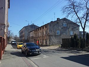 Tomaszów Mazowiecki, Farbiarska 7. The house where Oskar Lange was born and grew up