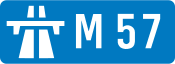 M57 motorway shield
