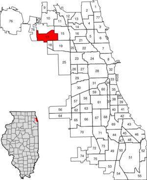 Location within the city of Chicago