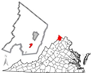 Location in Frederick County, Virginia