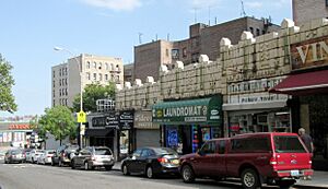 West 187th Street shopping street Hudson Heights