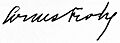 William Armstrong, 1st Baron Armstrong Signature