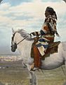 William Jackson (Little Blackfeet) on white horse. 3