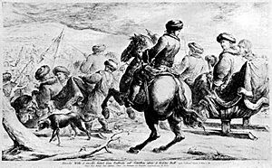 Übergang Friedrich Wilhelms über das Frischhaff 1679