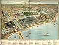 1893 Birds Eye view of Chicago Worlds Columbian Exposition