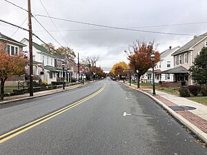 2022-10-26 14 15 30 View north along Pennsylvania State Route 29 (Main Street) just south of Second Street in East Greenville, Montgomery County, Pennsylvania