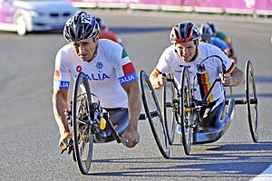 Alex Zanardi in Gara alle Paralimpiadi