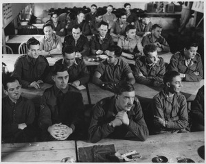 Audience in demolition class. Milton Hall, England, circa 1944., 1943 - 1944 - NARA - 540063