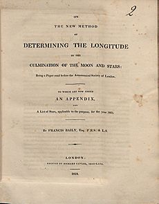 Baily, Francis – On the new method of determining the longitude by the culmination of the moon and stars, 1824 – BEIC 720900