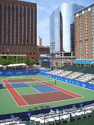 Barney Allis Plaza tennis Kansas City MO