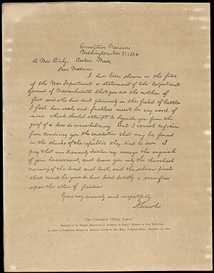 Bixby letter facsimile