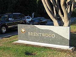 Brentwood marker sign