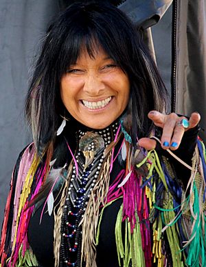 Buffy Ste. Marie - Truth and Reconciliation Commission Concert - Ottawa - 2015 (cropped).JPG