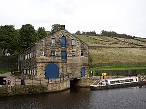 Canal Warehouse, Tunnel End, Marsden - geograph.org.uk - 70472