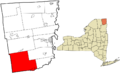 Clinton County New York incorporated and unincorporated areas Black Brook highlighted