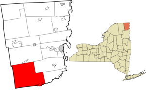 Clinton County New York incorporated and unincorporated areas Black Brook highlighted.svg