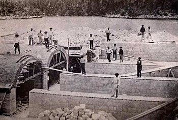 Construction of British Army's magazine on Agar's Island, Bermuda in 1870.jpg