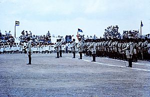 Federation of South Arabia celebrations, military parade 1962