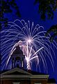 Fireworks at Bates College Hathorn Hall