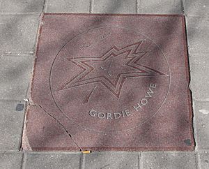 Gordie Howe star on Walk of Fame