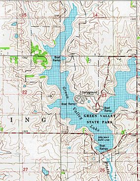 Green Valley Lake - Green Valley State Park - UGS Creston West Quad 1981.jpg