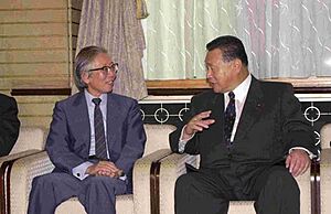 Hideki Shirakawa and Yoshiro Mori 20001018