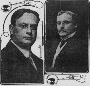 Hiram Johnson and A.J. Wallace of California