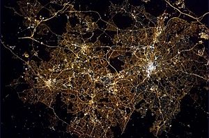 ISS Birmingham at night