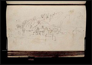 JMW Turner - Winchelsea; The Workhouse and Strand Gate 1816