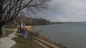 Lake Maxinkuckee beach at Culver