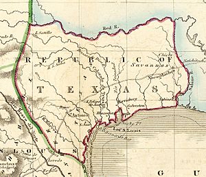 Lizars Mexico & Guatimala 1836 UTA (detail of Texas)