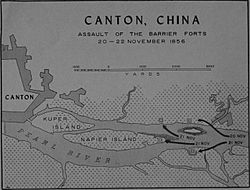 Map of the Barrier Forts