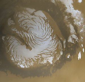 Martian north polar cap