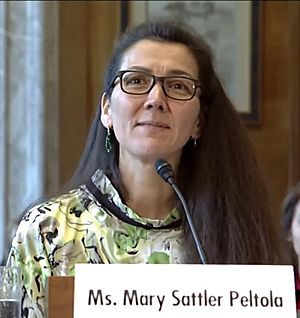 Mary Peltola Testifying at Indian Affairs Oversight Hearing (alt crop)
