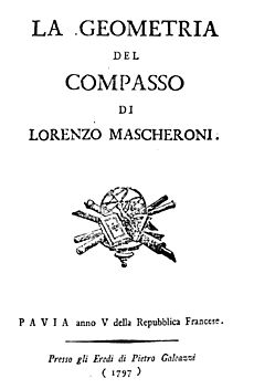 Mascheroni - Geometria del compasso, anno V della Repubblica francese 1797 - 1415055