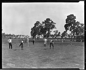 Men playing golf at Rocky Point Golf Club; Tampa Fla, 1921