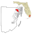 Miami-Dade County Florida Incorporated and Unincorporated areas Hialeah Highlighted