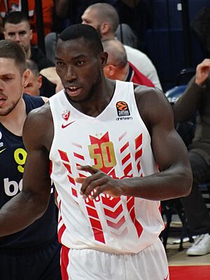 Michael Ojo (basketball, born 1993) 50 KK Crvena zvezda EuroLeague 20191010 (1)