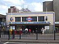 Mile End stn entrance