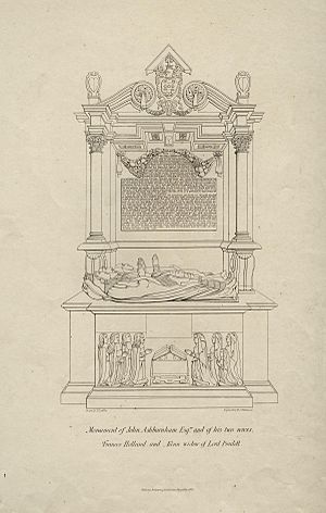 Monument of John Ashburnham Esq..re and his two wives by Eugenio H. Latilla