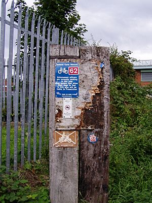 National Cycle Network route 62 sign 001