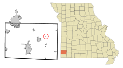 Location of Ritchey, Missouri